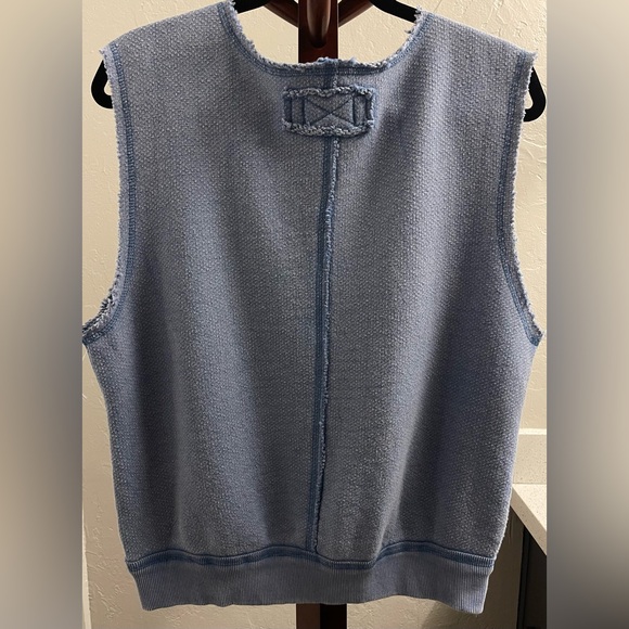 We The Free So Easy Muscle Tee In True Indigo Size S - Picture 6 of 12